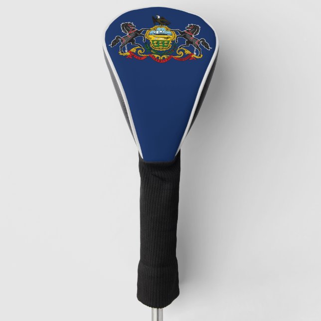 Pennsylvania flag golf head cover (Front)