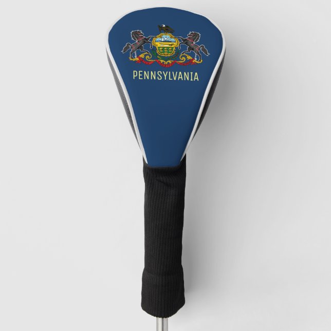 Pennsylvania Flag Golf Head Cover (Front)