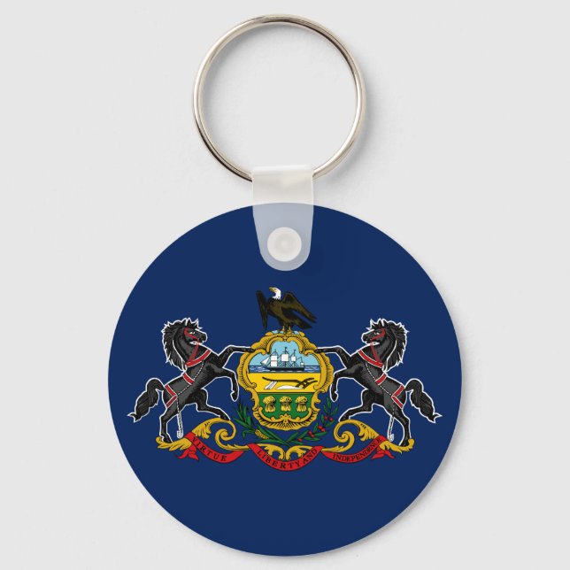 Pennsylvania flag key ring (Back)