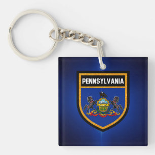 Pennsylvania Flag Key Ring