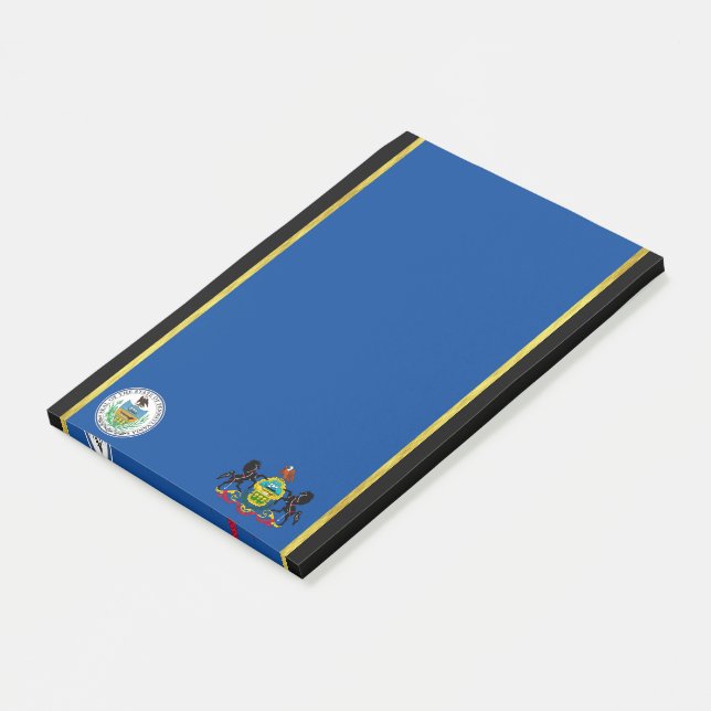 Pennsylvania flag post-it notes (Angled)