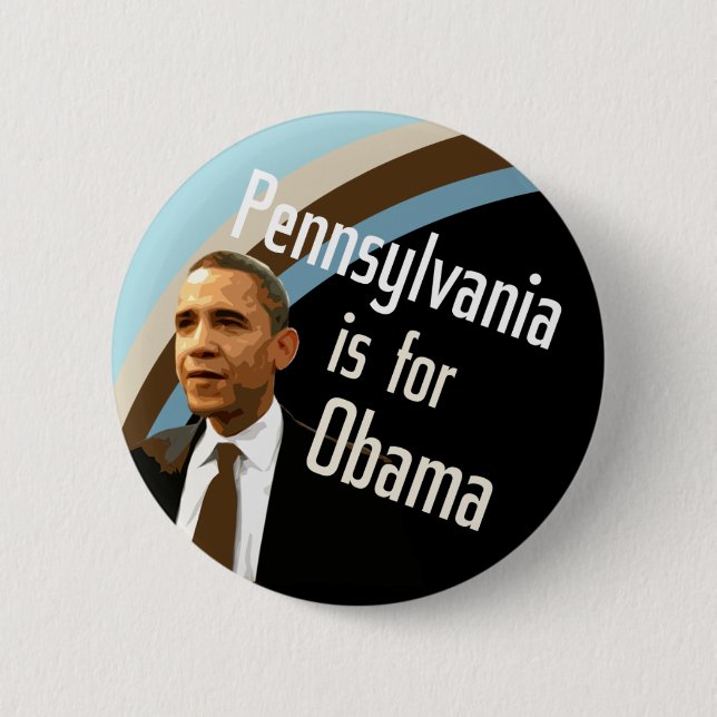 Pennsylvania for Obama 6 Cm Round Badge (Front)