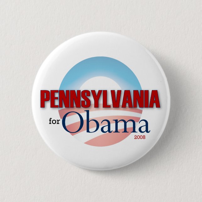 PENNSYLVANIA for Obama 6 Cm Round Badge (Front)