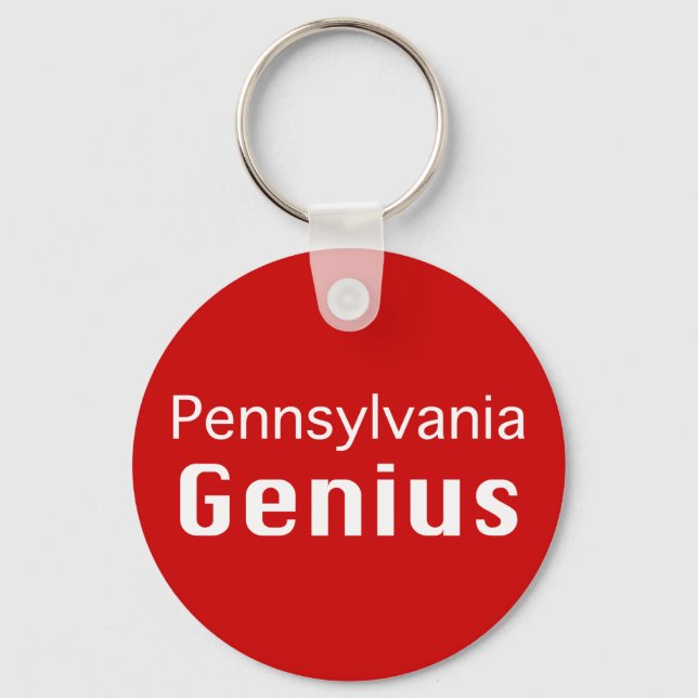 Pennsylvania Genius Gifts Key Ring (Front)