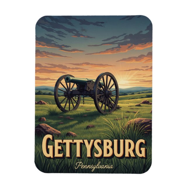 Pennsylvania Gettysburg Travel Magnet (Vertical)