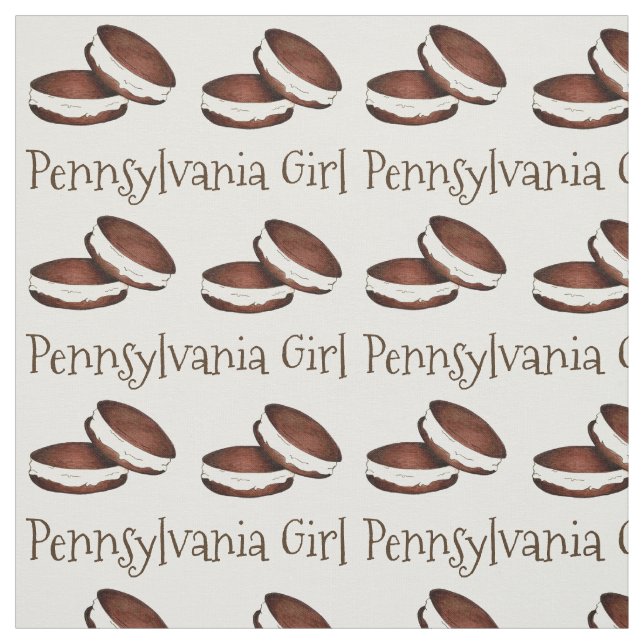 Pennsylvania Girl PA Dutch Whoopie Pie Pies Fabric (Swatch)