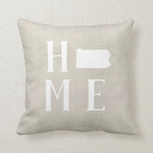 Pennsylvania Home State Throw Pillow