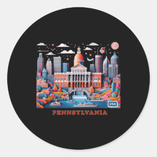 Pennsylvania In Usa Sticker 
