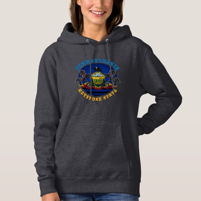 PENNSYLVANIA KEYSTONE STATE FLAG HOODIE (Front)