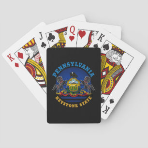 PENNSYLVANIA KEYSTONE STATE FLAG PLAYING CARDS