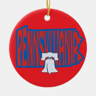 Pennsylvania Liberty Bell Christmas Tree Ornament
