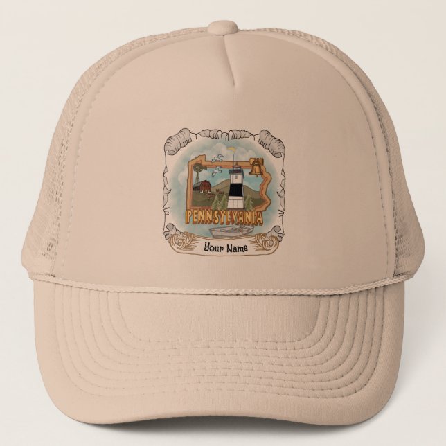 Pennsylvania Lighthouse Trucker Hat (Front)