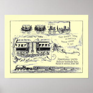 Pennsylvania Limited 1887 Poster