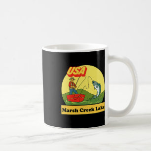 Pennsylvania Marsh Creek Lake - Usa Retro Fishing Coffee Mug