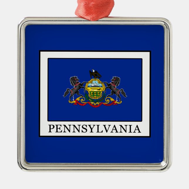 Pennsylvania Metal Ornament (Front)