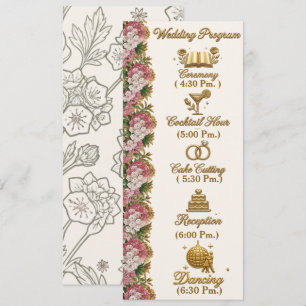 Pennsylvania Mountain Laurel Wedding Program