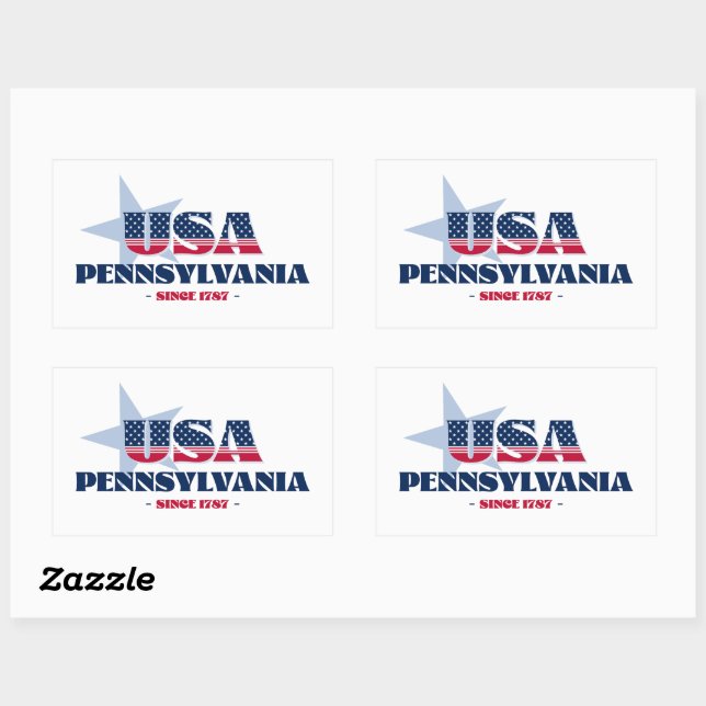 Pennsylvania My Home State Sticker (Sheet)