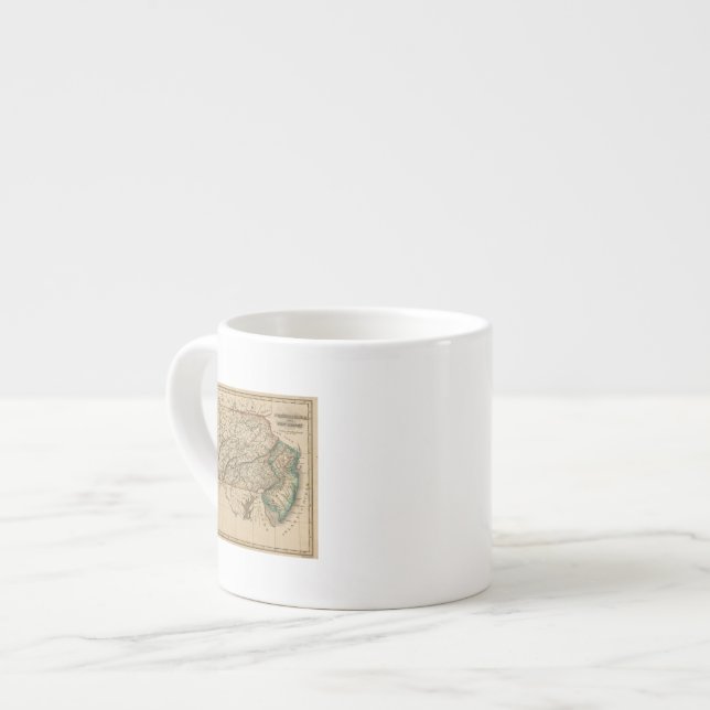 Pennsylvania, New Jersey Espresso Cup (Front Left)