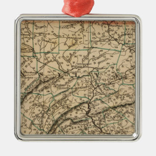 Pennsylvania, New Jersey Metal Tree Decoration
