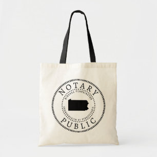 Pennsylvania Notary Public Personalised Tote Bag