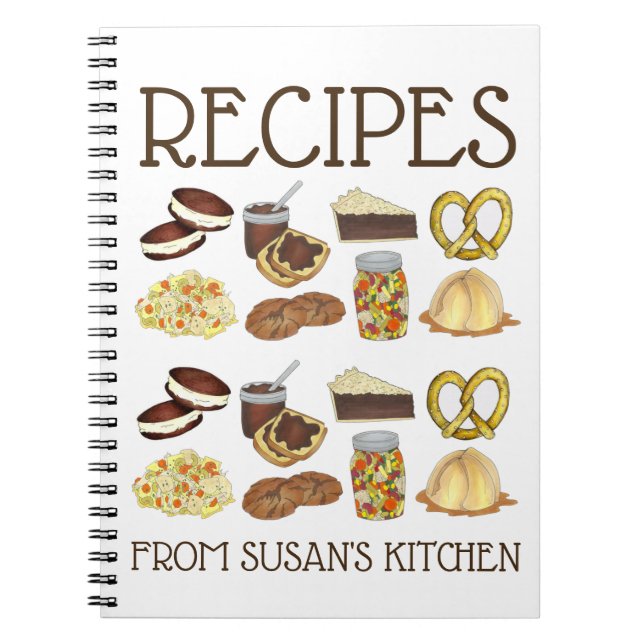 Pennsylvania PA Dutch Recipes Personalised Cooking Notebook (Front)