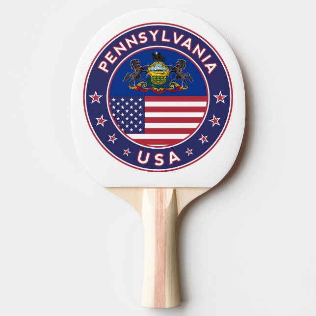 Pennsylvania Ping Pong Paddle (Front)