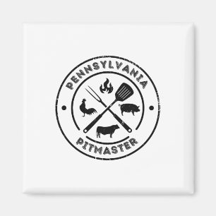 Pennsylvania Pitmaster Bbq Smoker Grilling Byrbequ Magnet