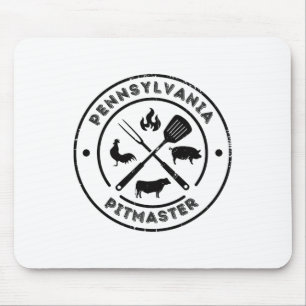 Pennsylvania Pitmaster Bbq Smoker Grilling Byrbequ Mouse Pad