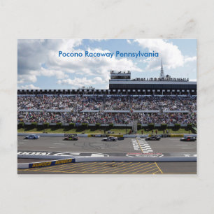 Pennsylvania Pococo Raceway Postcard