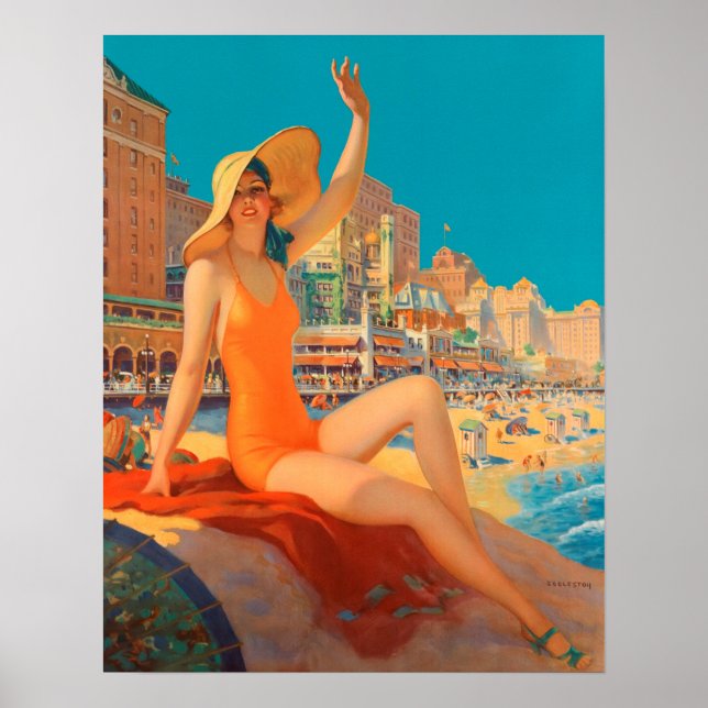 Pennsylvania Railroad - Atlantic City, 1935 Poster (Front)