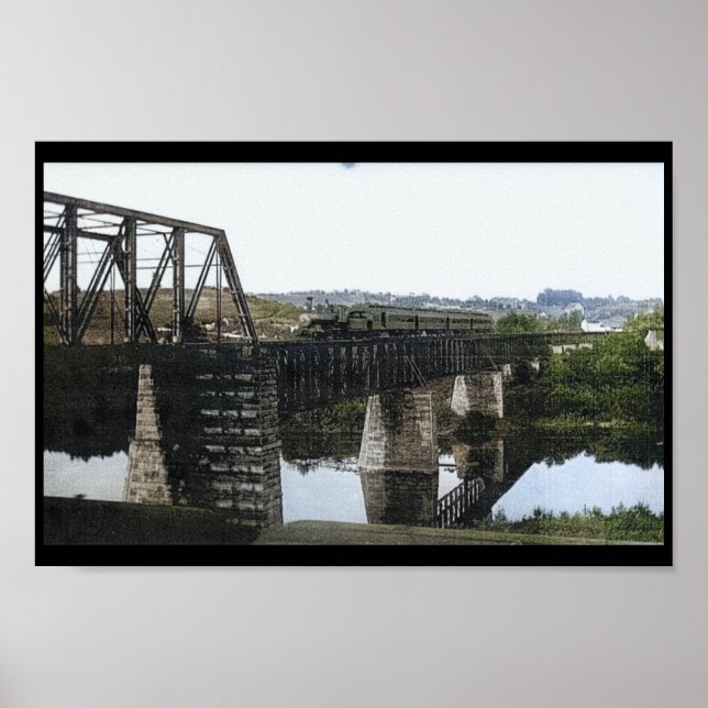 Pennsylvania Railroad bridge Mont Clare PA Poster (Front)
