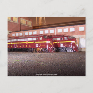 Pennsylvania Railroad (JTFS)Night Photo Shoot Postcard