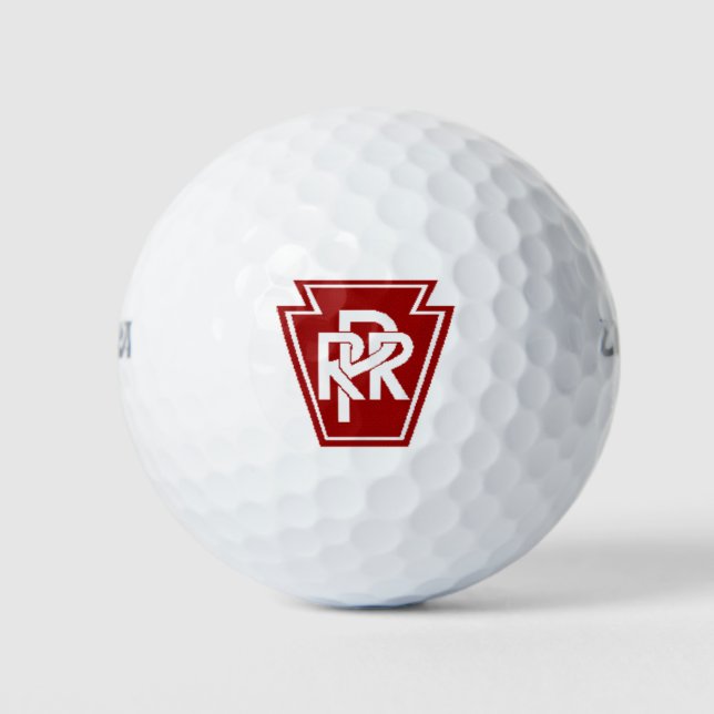 Pennsylvania Railroad Keystone Logo Golf Balls (Front)
