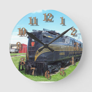 Pennsylvania Railroad Locomotive GG-1 #4800 Round Clock