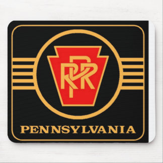 Pennsylvania Railroad Logo, Black & Gold  Mouse Pad