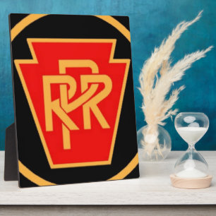 Pennsylvania Railroad Logo, Black & Gold Plaque