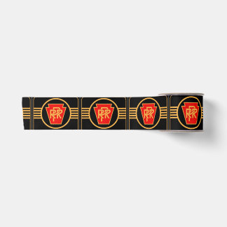 Pennsylvania Railroad Logo, Black & Gold Ribbon Satin Ribbon