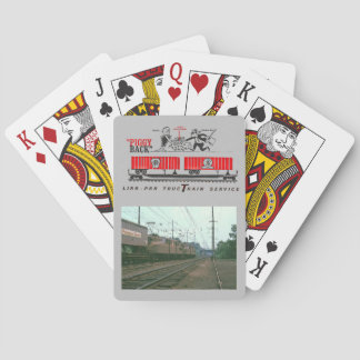 Pennsylvania Railroad piggyback service Playing Cards