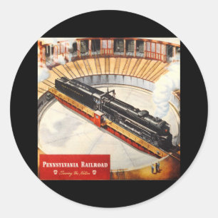 Pennsylvania Railroad Steam Turbine Sticker