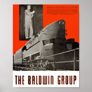 Pennsylvania Railroad T1 Locomotive 6111     Poster