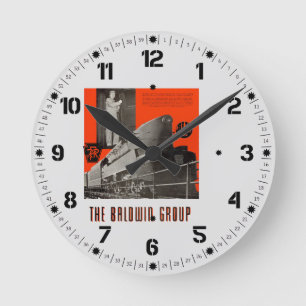 Pennsylvania Railroad T1 Locomotive 6111     Round Clock