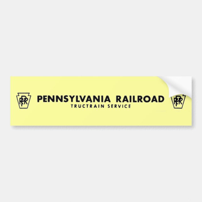 Pennsylvania Railroad TrucTrain Service Bumper Sticker (Front)