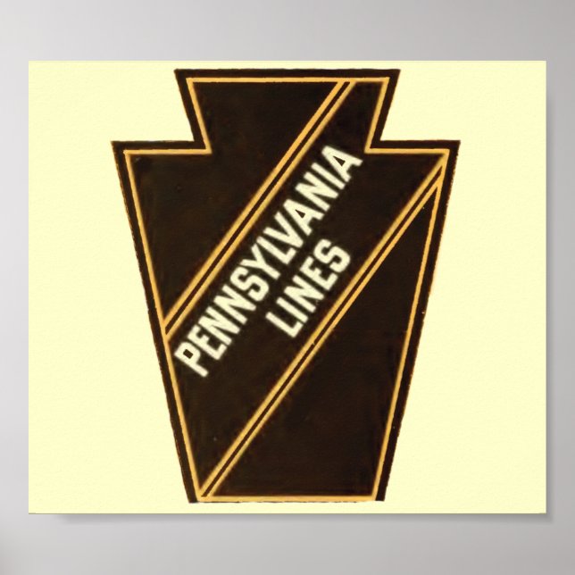 Pennsylvania Railroad Vintage Logo  Poster (Front)