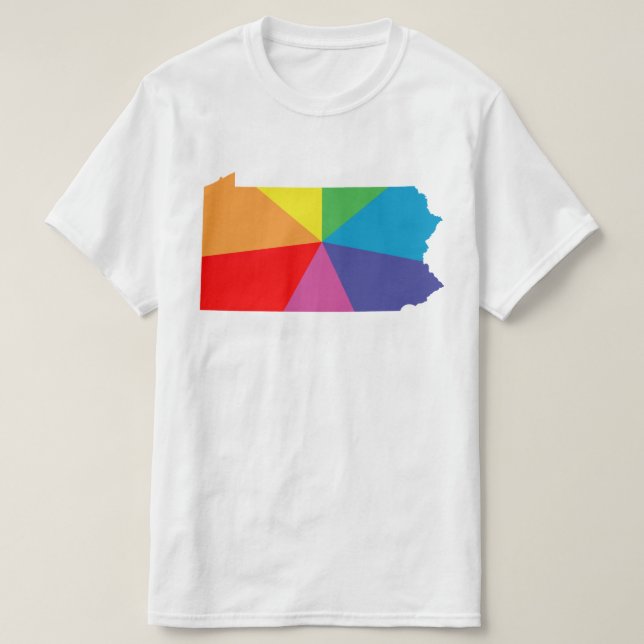 pennsylvania rainbow array T-Shirt (Design Front)
