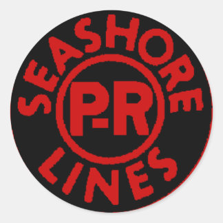 Pennsylvania Reading Seashore Lines Logo Classic Round Sticker