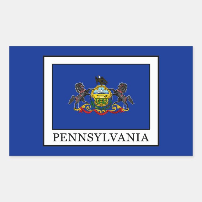 Pennsylvania Rectangular Sticker (Front)