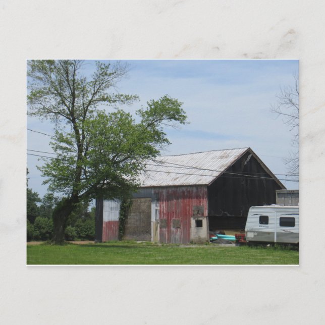 Pennsylvania Red Barn Postcard (Front)