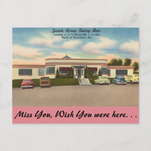 Pennsylvania, Seven Acres Dairy-Bar Postcard