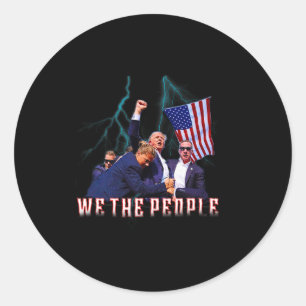 Pennsylvania Shot Rally Attempted Ear July 13th Classic Round Sticker
