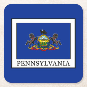 Pennsylvania Square Paper Coaster